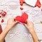 KatchOn, Love Red Ribbon for Valentines Day - 100 Yards | Red Heart Ribbon for Crafts, Red and White Ribbon with Hearts | Valentine Ribbon, Valentine Ribbons for Crafts | Red Heart Curling Ribbon